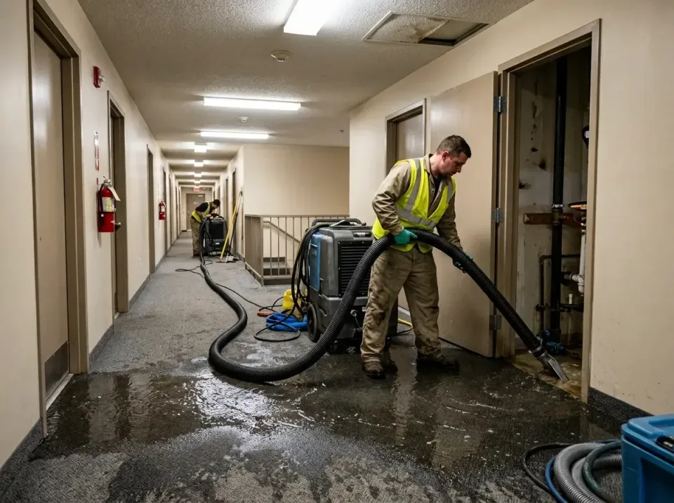 multi-unit-apartment-hallway-f-005 — frequently asked questions, Emergency Burst Pipe Water Extraction & Removal in Eastlawn…